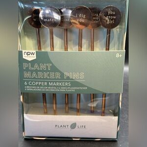 6 Copper Plant Markers